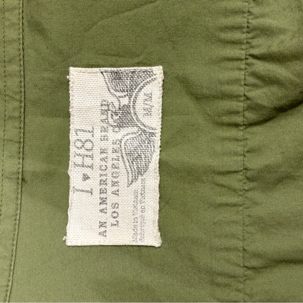 Women's Green Military Style Button Down - Picture 5 of 5